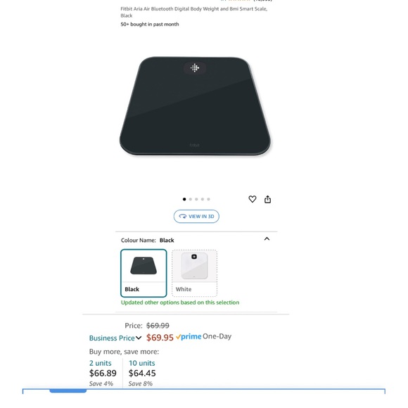 FITBIT ARIA AIR Bluetooth Body Weight Scale - Picture 7 of 7